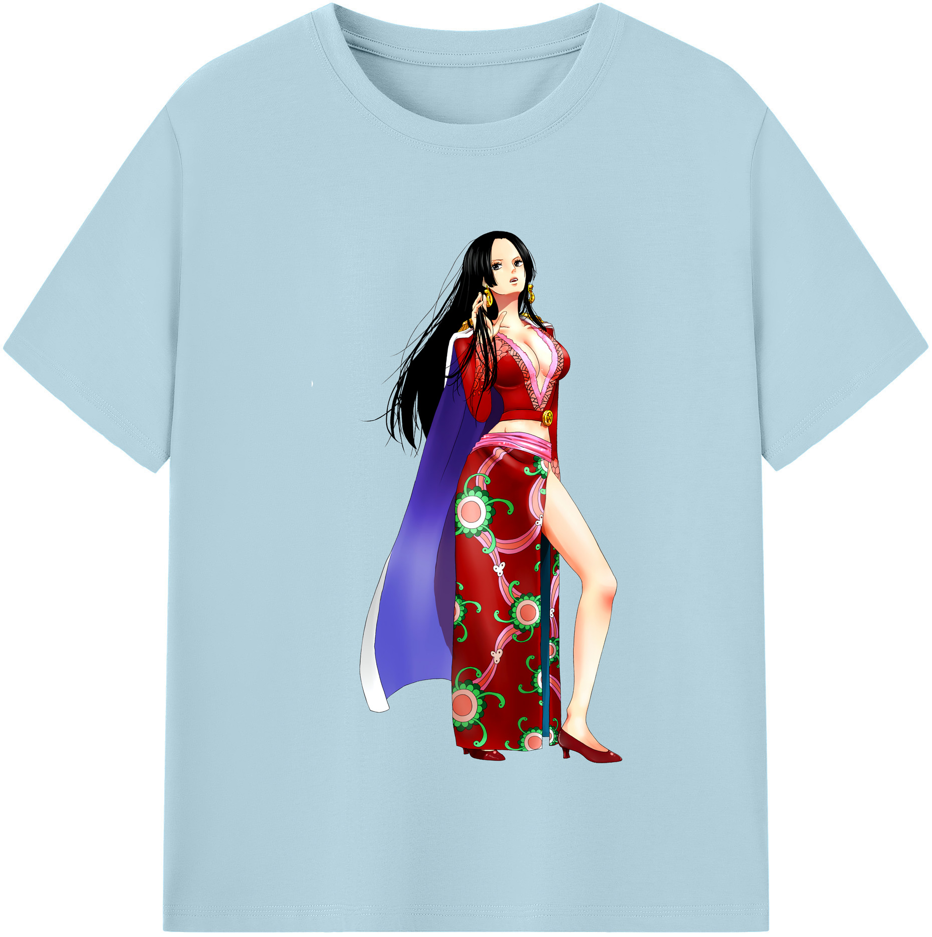 ワンピース ボア・ハンコック ONE PIECE Boa·Hancock 綿100％半袖Tシャツ（フロントプリント）